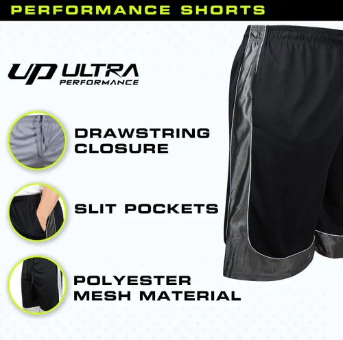 Miniatura 5 de Ultra Performance Paquete de 5 pantalones cortos para hombre, pantalones cortos atléticos de gimnasio, pantalones cortos de baloncesto para hombres
