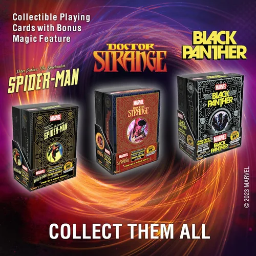 Miniatura 4 de Fantasma Presenta el mazo mágico de cartas coleccionables de Doctor Strange de Marvel, con funda protectora de metal para cartas mágicas.
