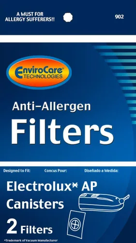 Miniatura 2 de EnviroCare Filtros de vacío antialérgenos de repuesto prémium para cartucho Electrolux y Aerus AP100. 2 filtros posteriores