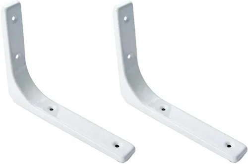 Miniatura 8 de Soportes de estante para montaje en pared, soporte de estante de metal flotante, soporte de esquina de 90 grados, soportes de estantería
