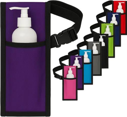 Miniatura 10 de Royal Massage Funda para botella de aceite con correa ajustable, cintura o bolsa de hombro manos libres para terapeutas, se adapta a la mayoría