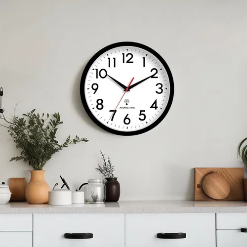 Miniatura 3 de DAXSMY Atomic - Reloj de pared analógico de 14 pulgadas, funciona con pilas, moderno, decorativo, para sala de estar, cocina, oficina, dormitorio