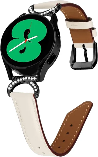 Bandas de cuero para Amazfit GTS 4 Mini, cuero y metal de repuesto para reloj Amazfit GTR Mini/bip 3/Bip 3 Pro/GTS 3/GTS 2e/GTS 2 Mini/Pop Pro/BIP U