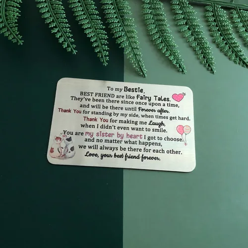 Miniatura 2 de Tarjeta de felicitación de cumpleaños con texto en inglés "True Friendship appreciate", regalos de despedida de graduación, regalo personalizado