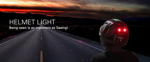 Miniatura 4 de Luz LED para casco de motocicleta, luz de seguridad roja trasera de bicicleta, luz de casco, luces traseras de advertencia, luz de casco para montar