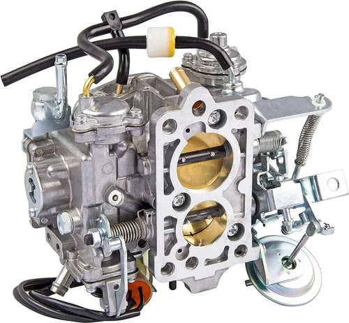 Miniatura 5 de Carburador de 2 barriles TOY-505 Compatible con camioneta To-yo-ta 22R Motor 1981-1987 con enchufe redondo 2.4L 2366cc 21100-35290 21100-35240