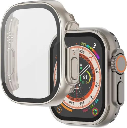 Miniatura 18 de Funda compatible con Apple Watch de 1 37⁄64 pulgadas (40 mm), serie 6/5/4/SE, con protector de pantalla de vidrio templado integrado, carcasa Negro
