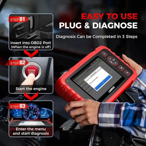 Miniatura 2 de Launch Escáner OBD2 CRP123X Elite V2.0, herramienta de escaneo de diagnóstico de actualización gratuita de por vida 2025 lector de código de motor