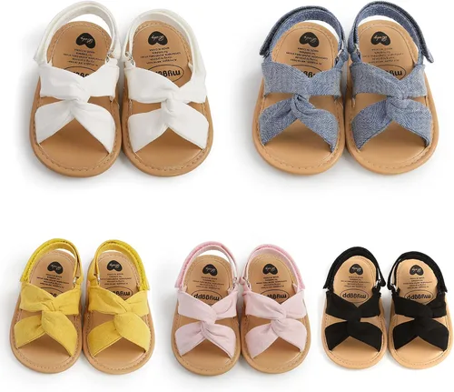 Miniatura 6 de Sandalias de verano para bebés, niñas y niños, unisex, antideslizantes, suela suave, transpirable, para primeros pasos, zapatos de playa al aire