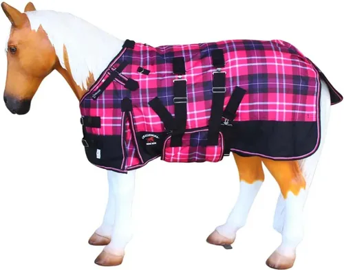 Miniatura 11 de Manta de invierno de 36" 1200D para potro, poni, caballo pequeño, asno recién destetado Teal 51945