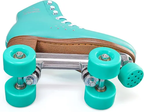 Miniatura 7 de PAPAISON Patines de ruedas para mujeres y hombres, de lujo de 2 capas de microfibra de cuero de doble fila - Patines clásicos de ruedas para niñas