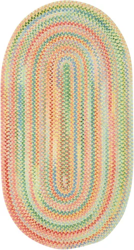 Miniatura 14 de Capel Rugs Baby's Breath - Alfombra ovalada trenzada (2 x 3 pulgadas), color natural