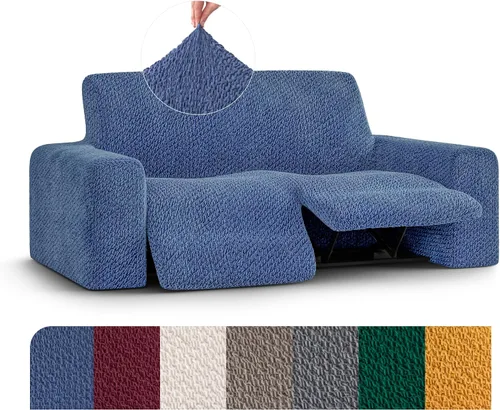 Miniatura 25 de PAULATO BY GA.I.CO. Funda reclinable – Funda de ajuste suave – Protector elástico de muebles reclinables de 1 pieza – Tela de terciopelo lavable a