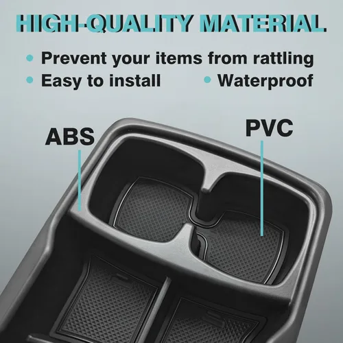 Miniatura 4 de BestEvMod Bandeja organizadora de consola central inferior compatible con Kia EV6 2022-2026, caja de almacenamiento de accesorios interiores
