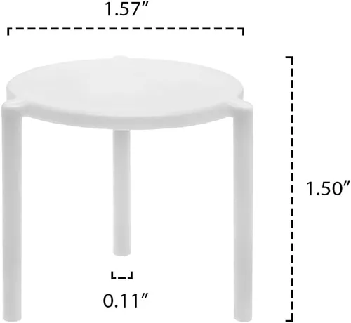 Miniatura 2 de Party Essentials Soportes desechables de plástico para pizza/ahorradores/apiladores de trípode/cajas de catering y comida para llevar, paquete
