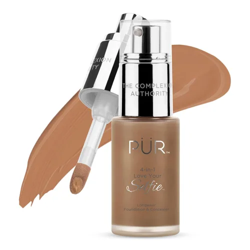 Miniatura 30 de PÜR MINERALS 4-in-1 Love Your Selfie Foundation & Concealer - Longwear Medium-to-Full Coverage Liquid Makeup Foundation with Hydrating Blend for