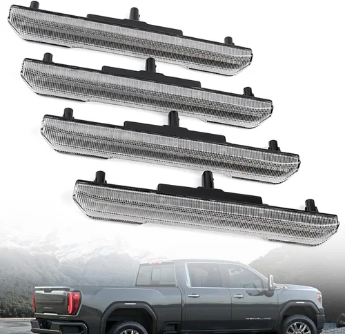 Miniatura 2 de Luces de posición laterales LED de repuesto para GMC Sierra 2500HD 3500HD 3500HD 2020 2021 2022 Pickup blanco marcadores laterales delanteros
