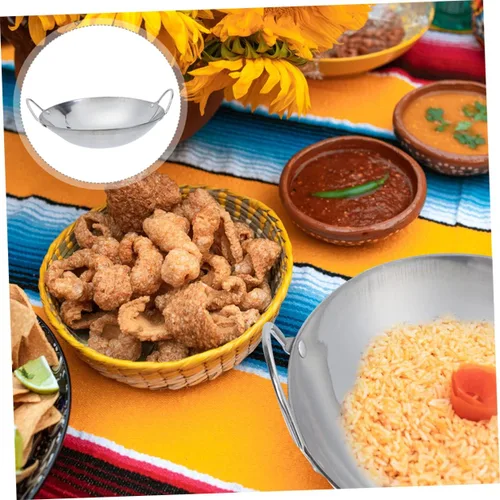 Miniatura 5 de DOITOOL Olla caliente inoxidable olla de doble mango sartén de metal olla de cocina casera Sartén de cocina caliente Shabu Sartén de 9 pulgadas tipo