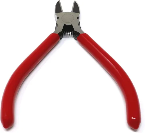 Miniatura 3 de iexcell - Alicates cortacables (10,2 cm, mango de color rojo, acero cromo-vanadio)