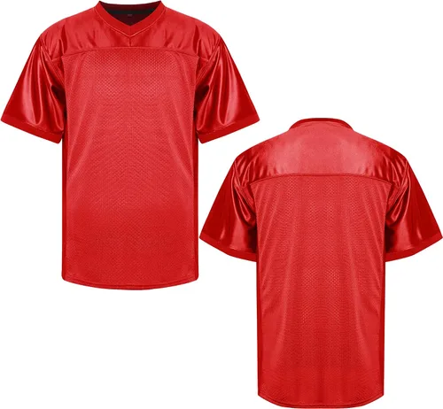 MESOSPERO Camisetas de fútbol en blanco para hombre, de malla, poliéster, lisas, de fútbol, ropa deportiva, S-3XL, color negro, blanco, gris