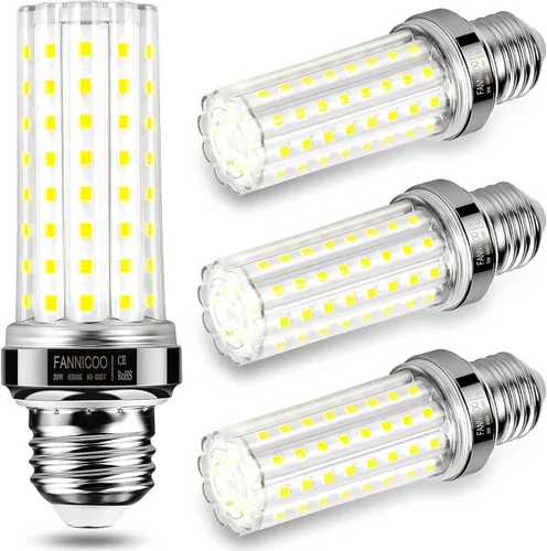 Miniatura 10 de FanNicoo Bombillas LED E12, bombillas de maíz LED de 20 W, equivalen a 150 W, 2500 lúmenes, 3000K luz blanca cálida, bombillas LED de candelabro