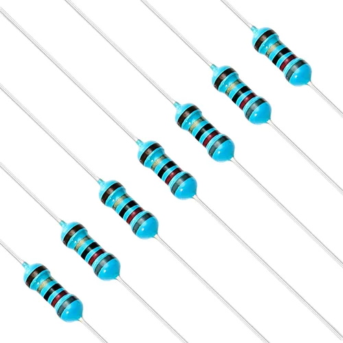 Miniatura 89 de Chanzon 100pcs 1/4W (0.25W) 62 Ohmios Resistencia fija de película metálica Ohmios 0.01 ±1% Tolerancia 62R MF Resistencias de orificio pasante