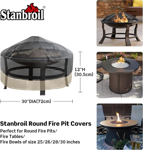Miniatura 2 de Stanbroil cobertor redondo completo para hoguera., 30