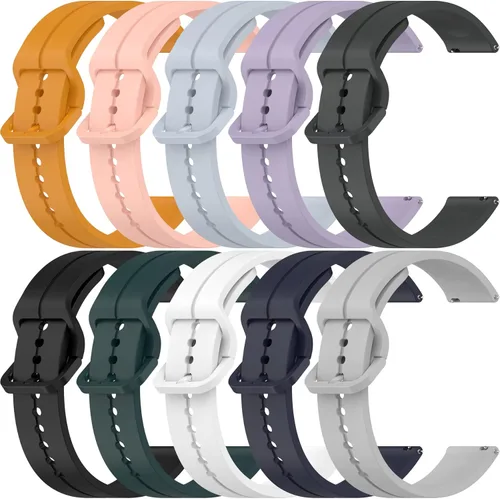 Correas de repuesto para Michael Kors Access Gen 4 MKGO Correa compatible con MKGO Gen 5E 1.693 in Smartwatch Accesorios 10 coloridas pulsera para