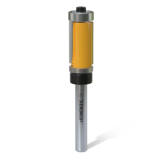 Broca de enrutador de rodamiento superior e inferior con vástago de 1/4 pulgadas, diámetro de corte de 1/2 pulgada, longitud de corte de 3/4 pulgadas