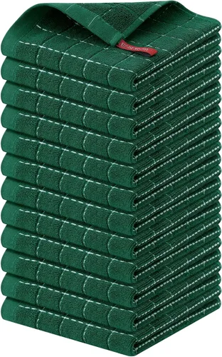 Miniatura 55 de Homaxy Paños de cocina 100% algodón de felpa, toallas de cocina ultra suaves y absorbentes para la cocina, adecuadas para secar y lavar platos
