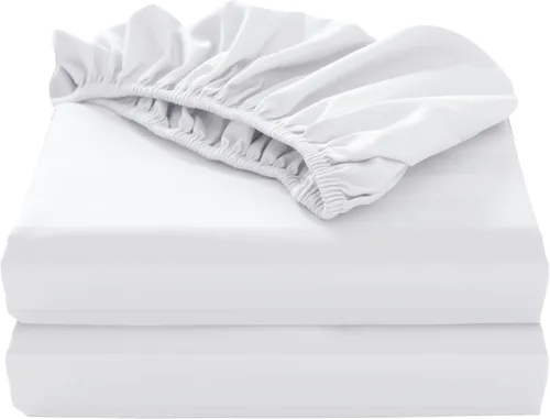 Miniatura 11 de Paquete de 2 sábanas bajeras de algodón puro tamaño individual XL para cama ajustable tamaño King dividido, 600 hilos, bolsillo profundo de 16 Gris