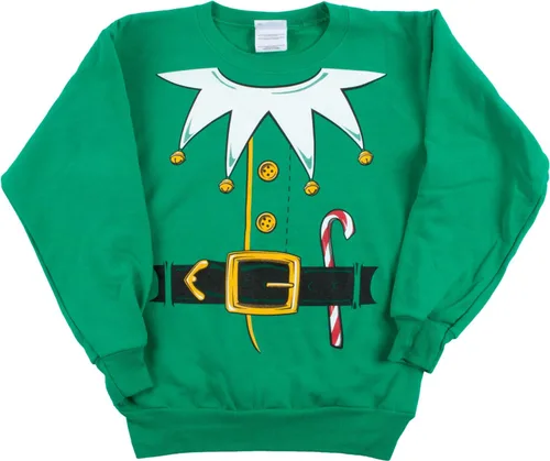Miniatura 5 de Disfraz de elfo de Papá Noel para niños, suéter de Navidad, sudadera para niños