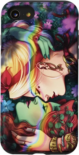 Miniatura 18 de iPhone 16 DC Comics Pride Harley Quinn & Poison Ivy Nose Touch Case