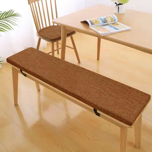 Miniatura 12 de Cojín de banco, antideslizante y grueso, para banco de patio, cojín duradero de espuma viscoelástica de alta densidad para banco de zapatos, Negro