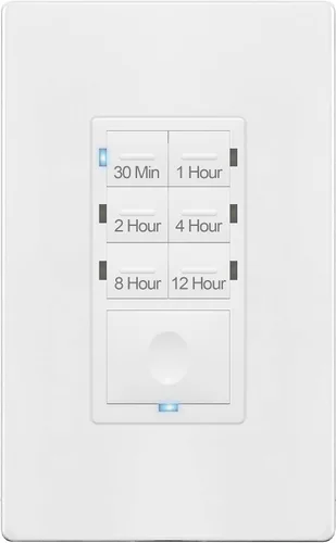Miniatura 11 de ENERLITES Interruptor de temporizador de cuenta regresiva, ventilador y temporizador de luz, 5 minutos a 4 horas, indicador LED de luz nocturna
