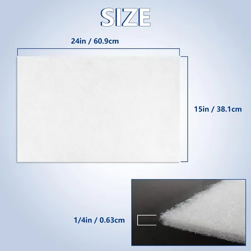Miniatura 2 de Reemplazo de filtro de aire acondicionado de habitación, 24 x 15 x 1/4 pulgadas para unidad de aire acondicionado de ventana, filtros de CA