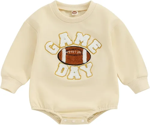 Miniatura 39 de FYBITBO Sudadera de cuello redondo para bebé niña y niño, mameluco de burbujas, camisa de manga larga, traje de San Valentín, ropa de otoño