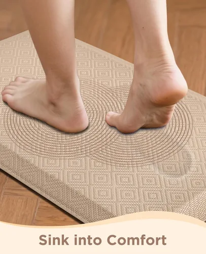 Miniatura 2 de Ophanie Alfombrillas de cocina para piso, 3/4 de pulgada de grosor, 17 x 28 pulgadas Alfombrilla Acolchada Anti-Fatiga, Alfombras de Cocina