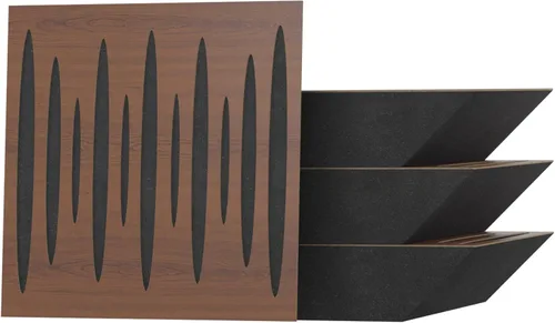 Miniatura 14 de Paquete de 4 trampas para bajos de esquina difusa de absorción de sonido «Pulso» 19.7 x 19.7 x 4 pulgadas Absorción - Difusión - Reflexión