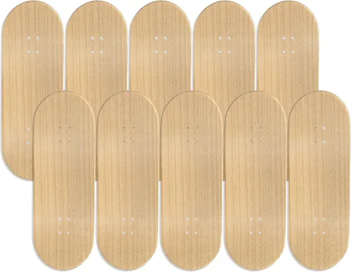 Maker Series - Juego de 10 diapasones de madera de arce, sin marca, 1.260 in x 3.819 in - Diapasones Teak Tuning