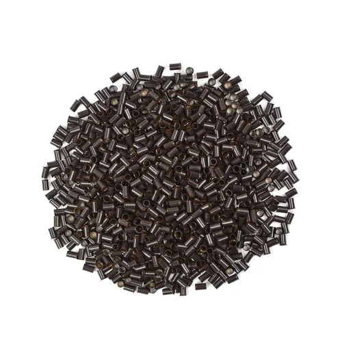 Miniatura 11 de 1000 piezas de microanillos de 0.134 in, cuentas de enlaces de microanillos sin silicona, tubos de cobre para extensiones de cabello
