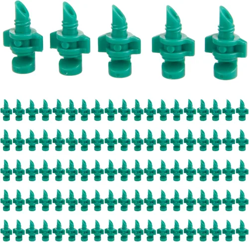 Miniatura 8 de 100 boquillas de riego de 90 grados, rociadores para sistema de riego de jardín, refracción con micropulverizador automatizando goteros