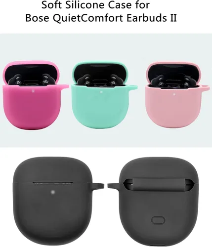 Miniatura 7 de Funda para auriculares Bose QuietComfort II 2022, bonitos auriculares Bose 2 de silicona suave a prueba de golpes funda protectora para nuevos Rojo