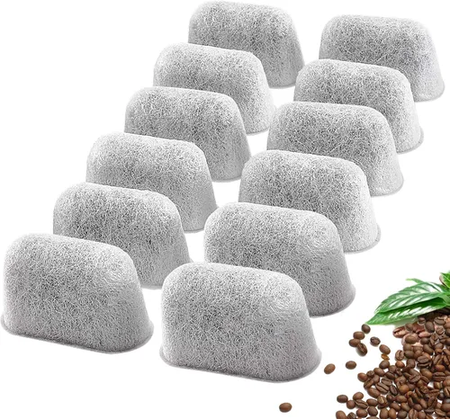 Cuisinart - Paquete de 12 filtros de repuesto para cafetera, compatibles con todas las cafeteras Cuisinart, filtros de agua de carbón, elimina el
