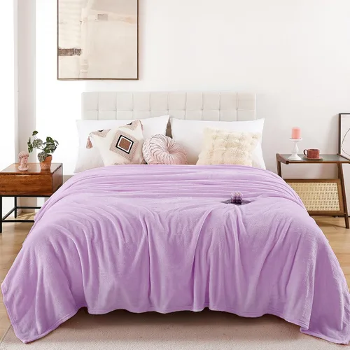 Miniatura 27 de Manta de Forro Polar Negro para Sofá, Silla, Sillón, Suave, Cálida, Mullida y Acogedora para Mujeres y Hombres, 300GSM Decoración de Habitación