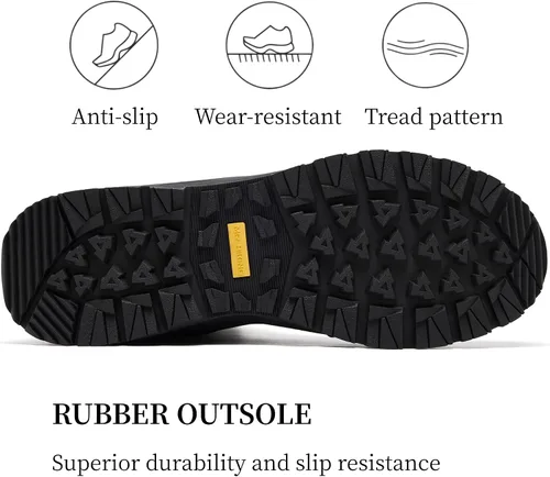 Miniatura 5 de Botas tácticas militares para hombre, ligeras, transpirables, botas de combate para senderismo, impermeables, de gamuza, botas de trabajo