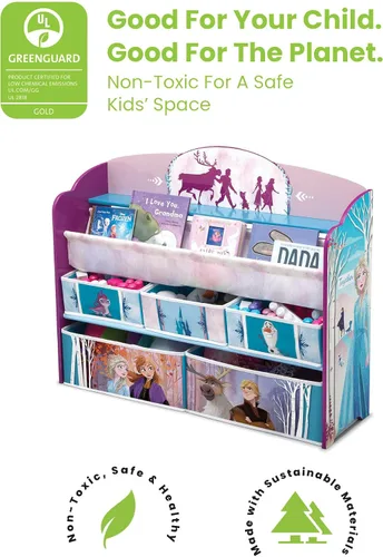 Miniatura 4 de Delta Children Organizador de libros y juguetes de lujo, Disney Frozen II