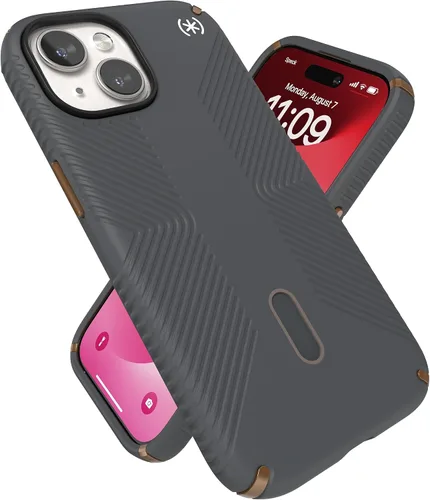 Miniatura 8 de Speck Funda MagSafe para iPhone 15, protección contra caídas y cámara, ClickLock antideslizante, compatible con carga inalámbrica, se adapta a todos