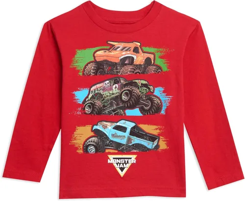 Miniatura 3 de Monster Jam Paquete de 2 camisetas gráficas de manga larga multicolor