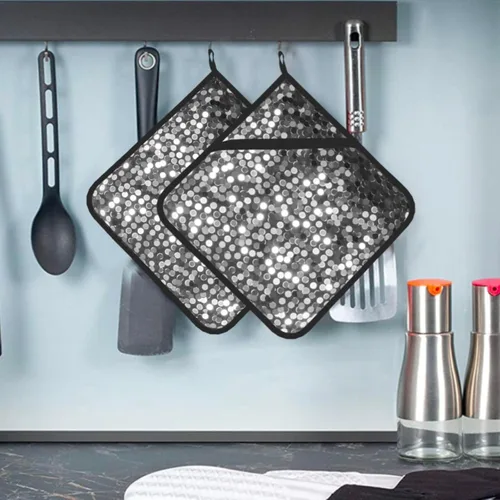 Miniatura 14 de Juego de 2 soportes para ollas resistentes al calor, para cocinar en el microondas, surfista hawaiano en soportes ondulados para ollas para horno